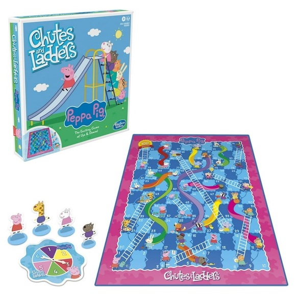 Chutes and Ladders: Peppa Pig Edition Board Game-New - Picture 7 of 8